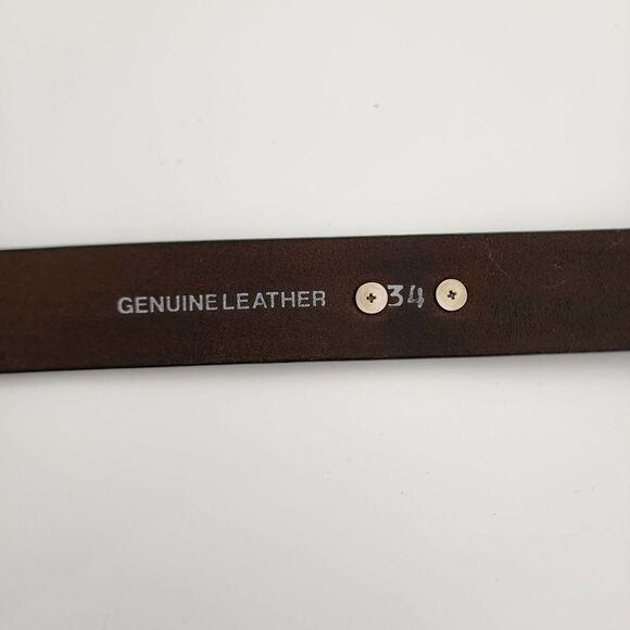 Iowa Hawkeyes Black Leather Belt with metal ornaments around belt Size 34‎ - Picture 9 of 9